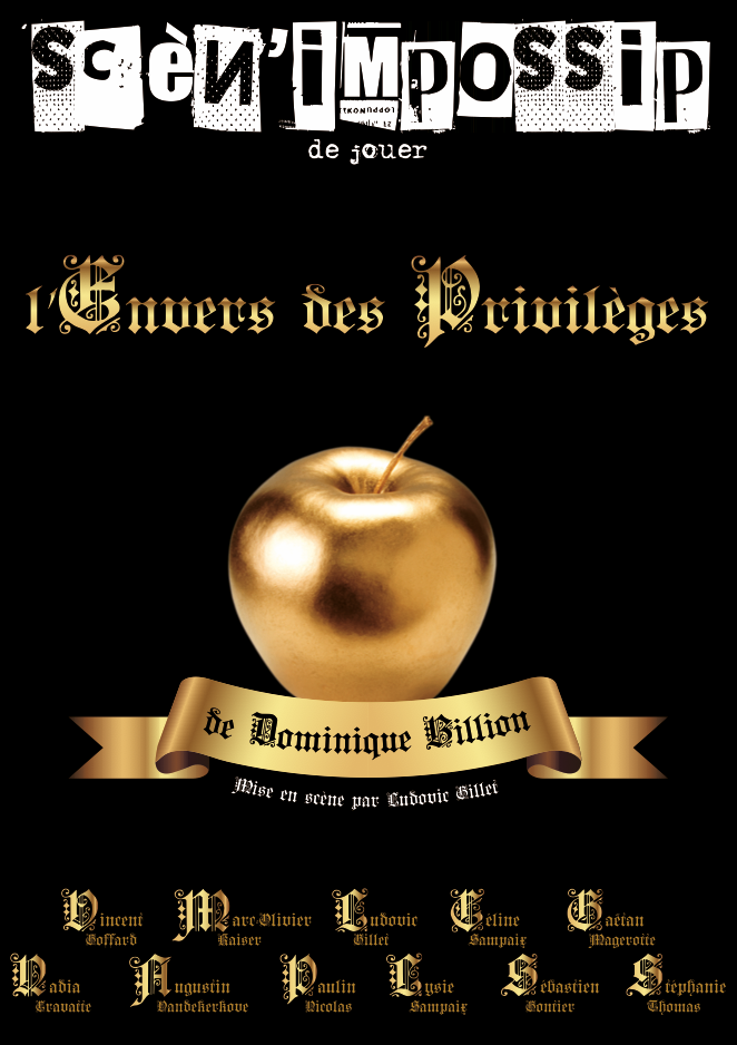 Affiche de la pièce l'envers des privilèges